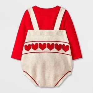 255 NWT Cat & Jack Heart Top and Bottom - Size: 12 months